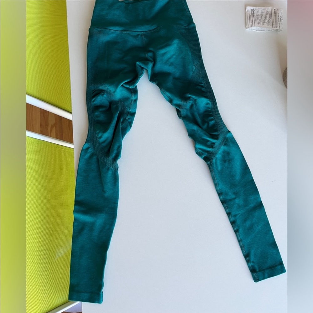 Alphalete Women's High-Waist Leggings in Teal - Picture 2 of 2